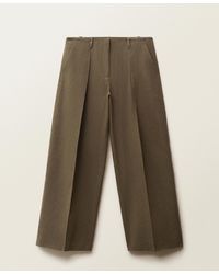 Mango - Seamless Linen Suit Pants - Lyst