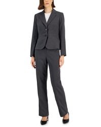Le Suit - Two-button Pinstriped Pantsuit Set - Lyst