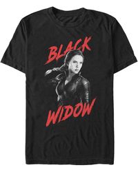 Fifth Sun - Marvel Avengers Infinity War Dark Painted Widow Short Sleeve T-shirt - Lyst