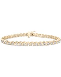 Macy's - Diamond Swirl Link Tennis Bracelet (3 Ct. T.w - Lyst