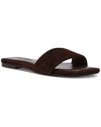 Steve Madden - Lumina Flat Slide Sandals - Lyst