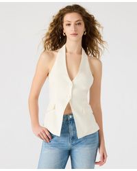Steve Madden - Brielle Button-front Halter Vest - Lyst