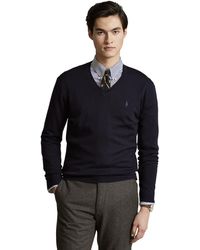 Polo Ralph Lauren - Washable Wool V-neck Sweater - Lyst