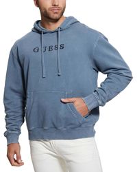 Guess - Finch Terry Washed Logo Sweatshirt - Lyst