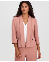 Kasper - Petite Shawl Collar Open-front Jacket - Lyst