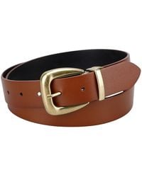 Levi's - Reversible Western-style Buckle Leather Belt - Lyst