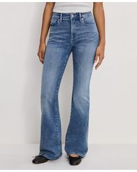 GOOD AMERICAN - Slim Fit Mid-rise Flare Leg Jeans - Lyst
