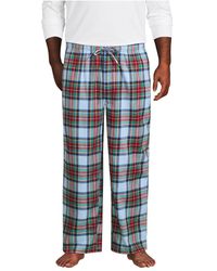 Lands' End - Big & Tall Flannel Pajama Pants - Lyst
