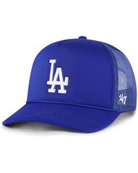 '47 - Los Angeles Dodgers Foamo Trucker Snapback Hat - Lyst
