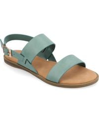 Journee Collection - Lavine Double Strap Flat Sandals - Lyst