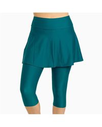 Calypsa - Flared Swim Skort With Capri leggings - Lyst