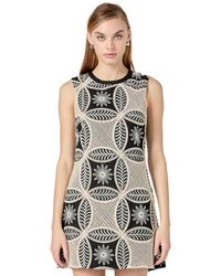English Factory - Crochet Lace Sleeveless Mini Dress - Lyst