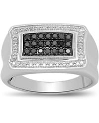Macy's - Black & White Diamond Ring (1/2 Ct. T.w. - Lyst