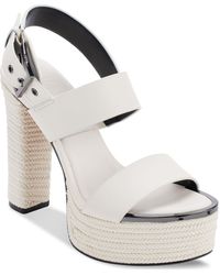 DKNY - Yadira Ankle-strap Slingback Platform Sandals - Lyst