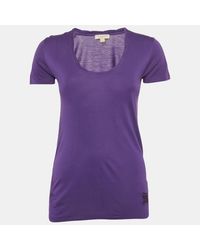 Pre-owned Burberry - Beige Silk Buttoned A-line Sleeveless Shirt Blouse - Lyst