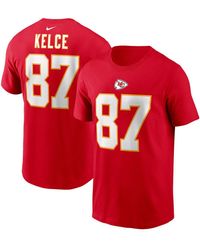 Nike - Travis Kelce Kansas City Chiefs Player Name And Number T-shirt - Lyst