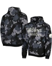The Wild Collective - Cleveland Browns Camo Pullover Hoodie - Lyst