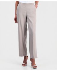 Anne Klein - Petite Pull-on Mid-rise Pants - Lyst