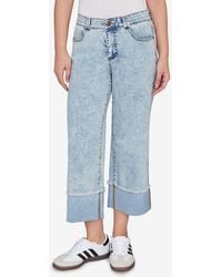 Ruby Rd. - Petite Comfort Waist Wide Leg Cropped Jeans - Lyst