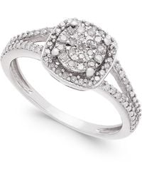 Macy's - Cushion-cut Diamond Promise Ring (1/4 Ct. T.w. - Lyst
