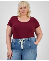 Hippie Rose - Trendy Plus Scoop-neck T-shirt - Lyst