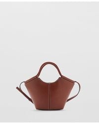 Mango - Mini Shopper-style Shoulder Bag - Lyst