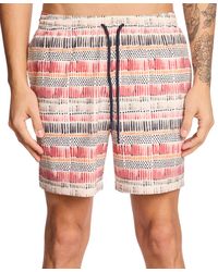 Paisley & Gray - Gilligan Regular-fit Abstract Floral 6" Swim Trunks - Lyst
