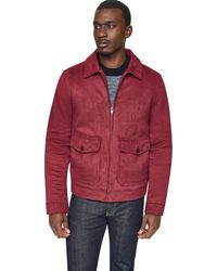 DKNY - Suede Zip-front Hipster Jacket - Lyst