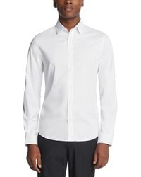 Michael Kors Eco Passport Stretch Untucked Slim Fit Dress Shirt in Pink for  Men | Lyst