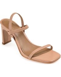 Journee Signature - Lenonn Block Heel Dress Sandals - Lyst