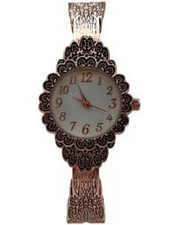 Olivia Pratt - Elegant Flower Detailed Face Bangle Watch - Lyst