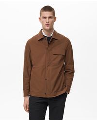 Mango - Pocketed Water-repellent Jacket - Lyst