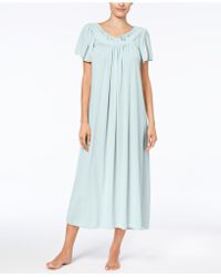 Miss Elaine Tricot Long Gown - White