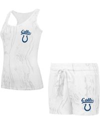 Concepts Sport - Indianapolis Colts Quartz Hacci Knit Tank Top And Shorts Sleep Set - Lyst