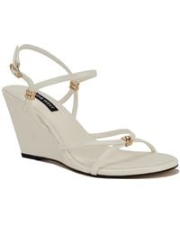 Nine West - Devva Wedge Dress Sandals - Lyst