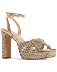 ALDO - Shimma Rhinestone Platform Dress Sandals - Lyst