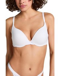 Hunkemöller - Cotton Padded Underwired Push-up Bra - Lyst
