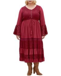 City Chic - Plus Size Tisha Lace Maxi Dress - Lyst