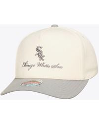 Mitchell & Ness - Mitchell Ness Cream/gray Chicago White Sox Flawless Stretch-snapback Hat - Lyst