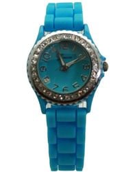 Olivia Pratt - Every Day Thin Band Silicone And Rhinestones Colorful Watch - Lyst