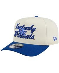 KTZ - Cream/royal Kentucky Wildcats Vintage Chainstitch 9fifty A-frame Snapback Hat - Lyst