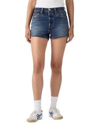 Levi's - 501 Button Fly High-rise Denim Shorts - Lyst