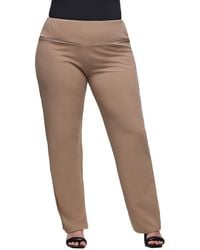24seven Comfort Apparel - Plus Size Comfortable Stretch High Waist Pants - Lyst