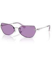 Swarovski - Geometric Sunglasses - Lyst