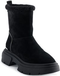 DKNY - Frankie Block Heel Winter Booties - Lyst