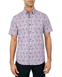 Society of Threads - Regular Fit Non-iron Performance Stretch Paisley Print Button-down Shirt - Lyst