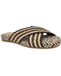 Nine West - Animay Woven Slip-on Flat Sandals - Lyst