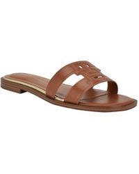Tommy Hilfiger - Terenz Slip On Flat Slide Sandals - Lyst