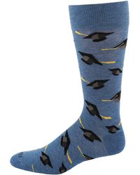 Memoi - Graduation Pattern Rayon Novelty Crew Socks - Lyst