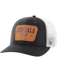 '47 - Black/white Cincinnati Bengals Thrash Trophy Flex Hat - Lyst